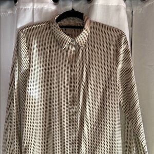 H&M // Monochrome Geometric Blouse